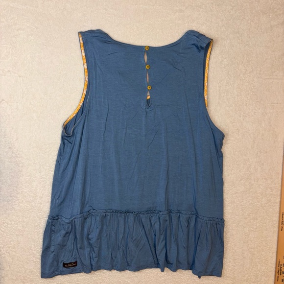 NWT! Matilda Jane Blue V‑Neck Top with Yellow Trim button key hole
Size XXL - Picture 10 of 12